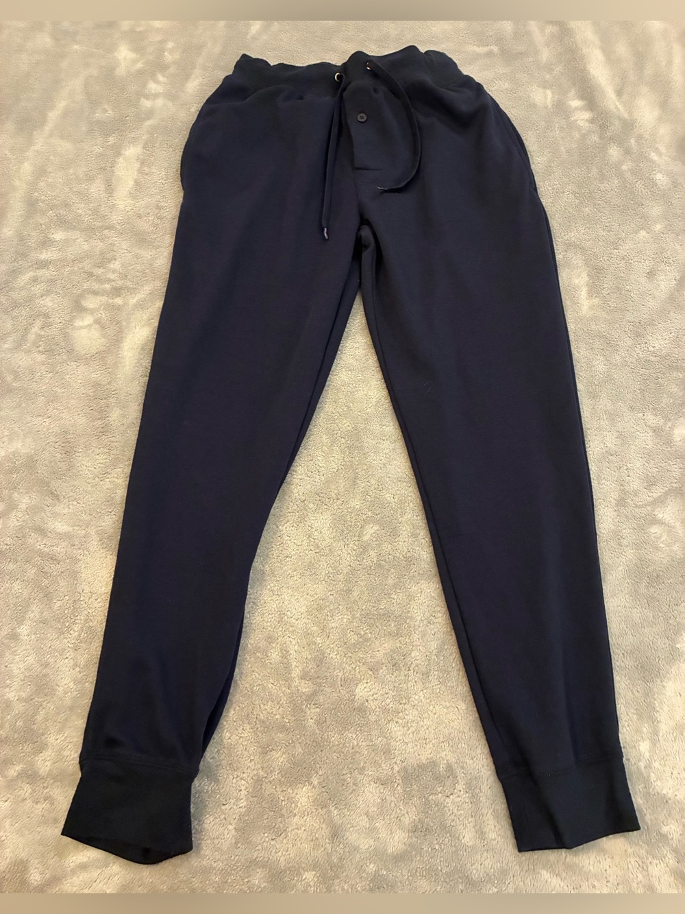 Women’s Fruit of the Loom Navy Jogger Pants with Drawstring Waist Size Small